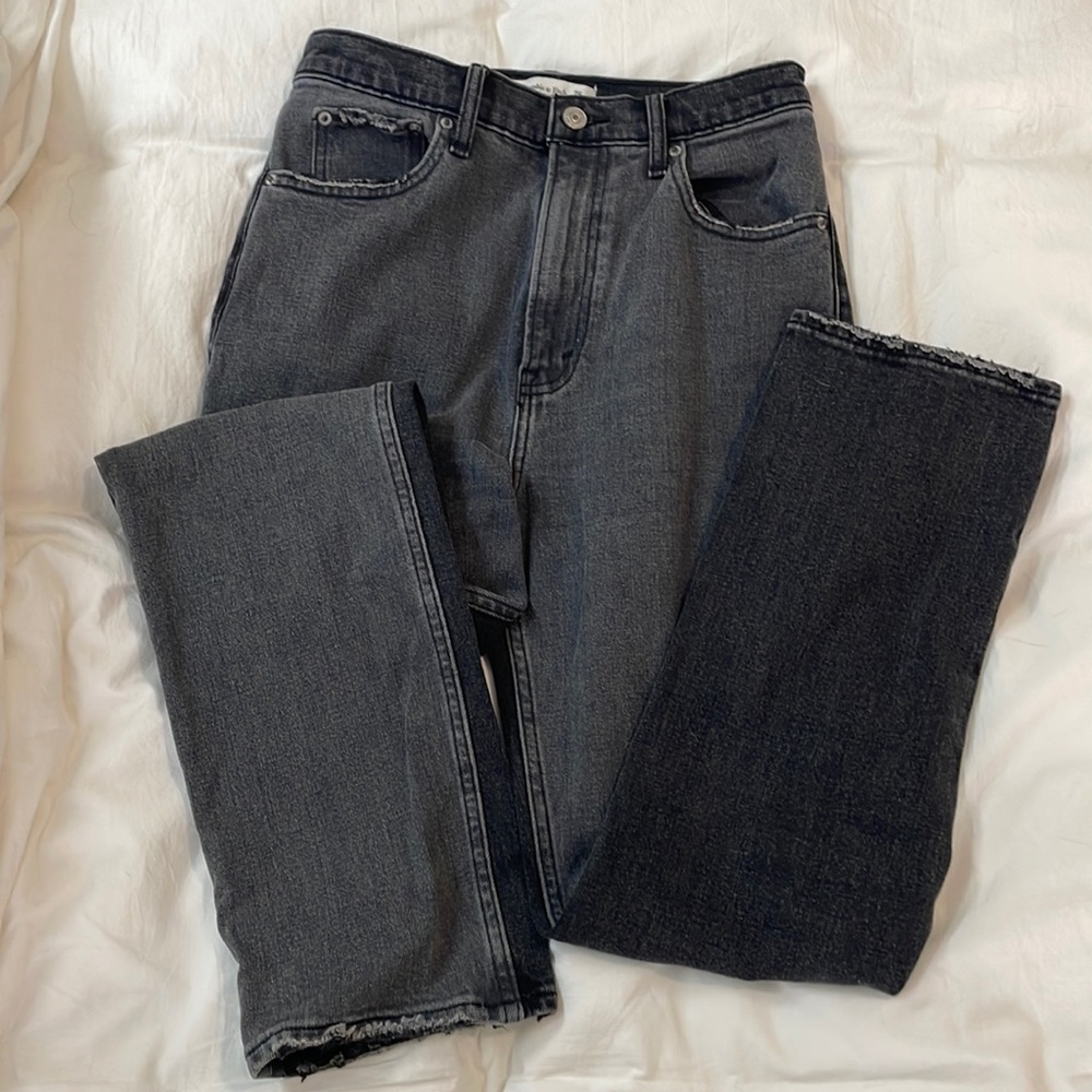 Abercrombie and Fitch ultra high-rise ankle straight Pant